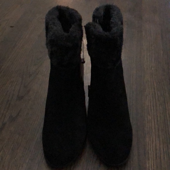 NWT Alfani Black Genuine Leather 9M boots - Picture 5 of 7